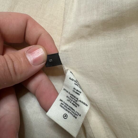 Theory Faux Fur Beige Clairene Jacket Size S - Picture 4 of 6